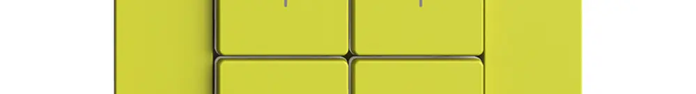 Kit copertura per dimmer 2c/4t Edue Wiser lemon 