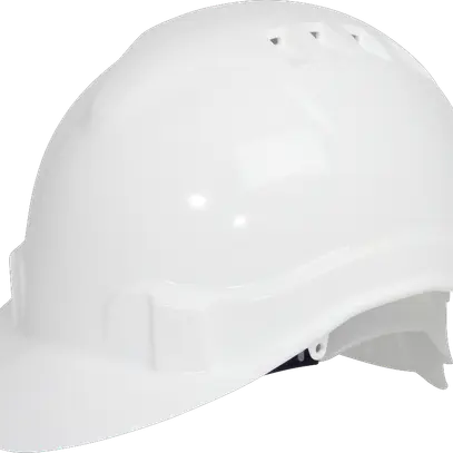 Casque de protection en matière synthétique blanc 
