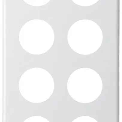 Placca di copertura basico 4×2 8×43mm bianco 