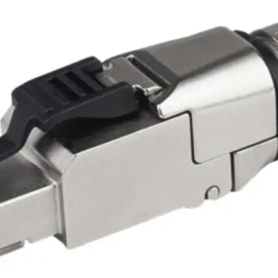 Module de raccordement RJ45 WAGO 180° code TIA-568B AWG22 décharge de traction 