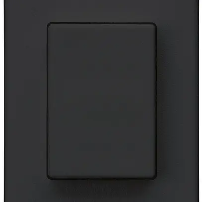 Interruttore a pulsante INS Hager FLF 10A/250V 3/2L nero 