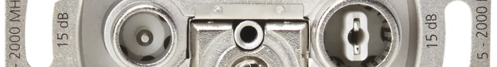 Breitbanddose 2-Loch 15dB 
