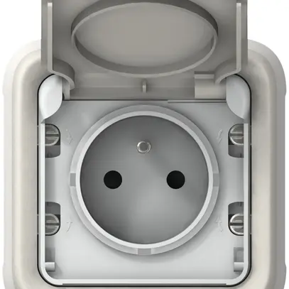 Prise ENC PLEXO FR LNPE blanc 16A 250V IP55 