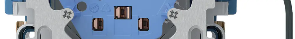 Presa INS 3×tipo 13/23 Hager L1 Technofil con scatola INS G3 