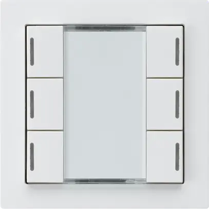 Poussoir ENC kallysto A KNX 6× LED RGB s/e-link blanc 