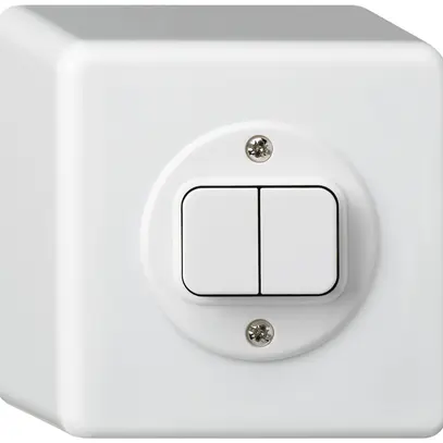 Interruttore AP basico 3/1L+A-R/1L bianco 