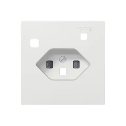 Kit frontal SIDUS Z/E pour prise FI T23 avec shutter blanc 
