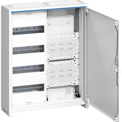 Distributore AP Hager univers 4-file media 48UM porta IP44 550×650×160mm 