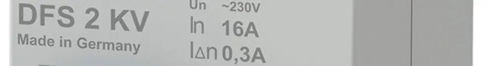 Interrupteur différentiel Doepke 16A 300mA 2L type A, légèrement retardé 