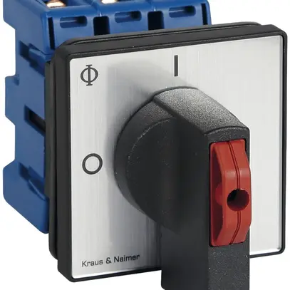 Interrupteur sectionneur INC 3P p.mont.front., 40A, 0-1, arg, 64×64mm,verr.no/ro 