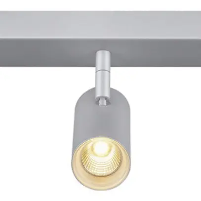 LED-Decken-/Wandleuchte SLV NOBLO-3 24W 1800lm 2700K 36° 400×127×105mm silber 