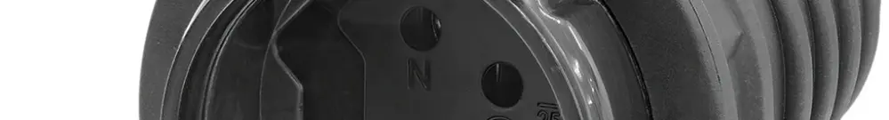 Prise mobile Steffen T15 IP55 10A 400V, noir/couvercle noir 