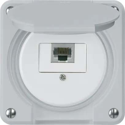 Boîte de raccordement ENC robusto IP55 gris 1×RJ45/s pour combinaison 