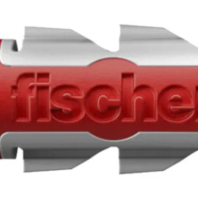 Tampon universel Fischer DUOPOWER 10×50mm nylon gris/rouge 