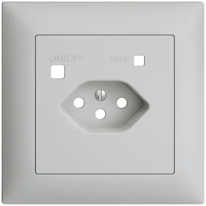 Kit frontale EDIZIOdue per presa FI FMI, T13, grigio chiaro 