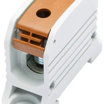 Bloc de distribution Bals RKA 50 1P 150A 1×entrée 1×sortie 4…50mm² brun 