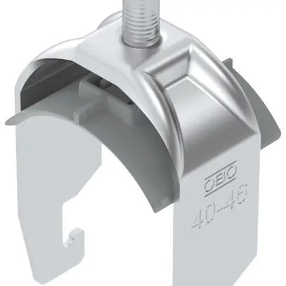 Brida rapida BET 2056 piede a U materia sintetica 40…46mm 1×cavo alluminio 