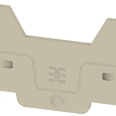 Plaque terminale Weidmüller ALEP 4C 2.5mm² 77.6×40.5×2.1mm beige 