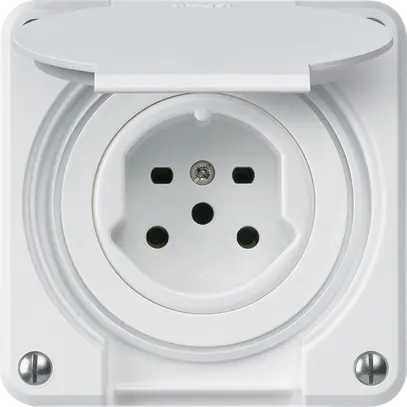 Presa INC robusto tipo 15 bianco per combinazione 
