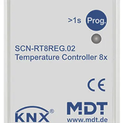 REG-Raumtemperaturregler KNX MDT SCN-RT8REG.02 8-Kan für Pt1000 grau 