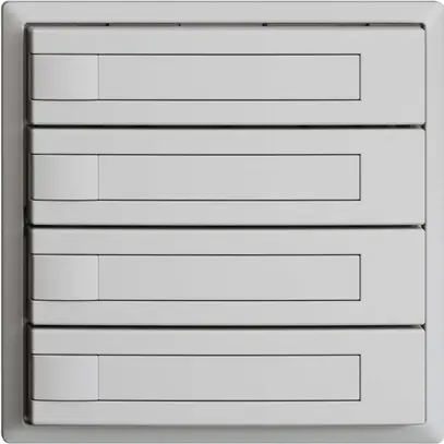 Poussoir KNX RGB EDUE, 250mW, s.LED, a.insert papier, 4×poussoir, 1×touche, grc 
