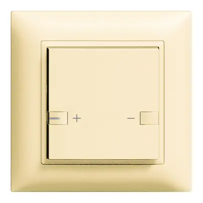 Poussoir ENC ZEP variateur univ. 1c/1t avec LED EDIZIOdue vanille 