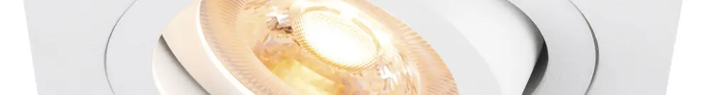 Downlight LED SLV NEW TRIA 75 GU10 1×10W VAR 90×90mm blanc 