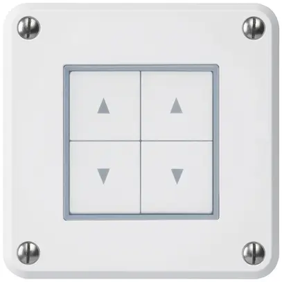 Pulsante per tapparelle INC robusto IP55 bianco con 4 tasti di comando 