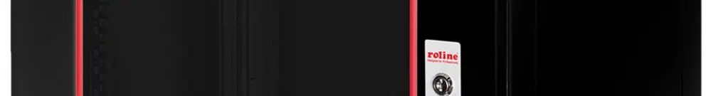 Coffret mural 19" ROLINE Basic Plus 600×512×450mm 9UH 1×porte acier noir 