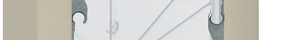 Intestazione AP Hager kallysto 1×1 86×86mm beige 