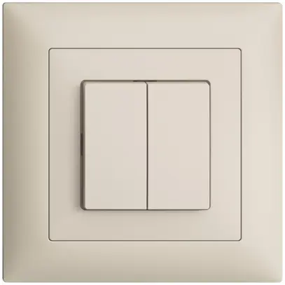 Poussoir ENC EDIZIOdue 2×A-R/1P crema 