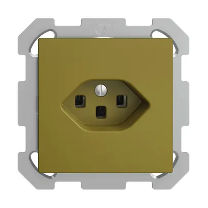 Presa INC EDIZIOdue T23 16A olive, con morsetti innest. 