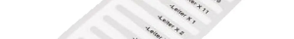 Kabelmarkierer 23×4 mm weiss 1 Stück à 2500 Markierer/Rolle, unbedruckt 