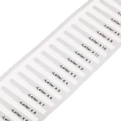 Marqueur de câble 23×4 mm blanc 1 pièce à 2500 marqueurs/bobine, vierge 