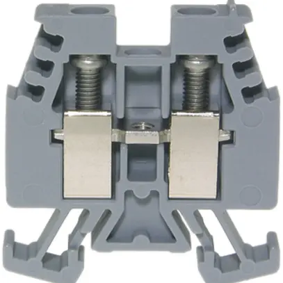 Borne de passage joignable Woertz 0.5…4mm² 32A 500V vis 2×1 rail DIN 15mm vt-jn 