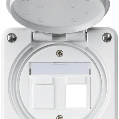 Kit de montage ENC robusto IP55 plat blanc pour 2×Keystone pour combinaison 