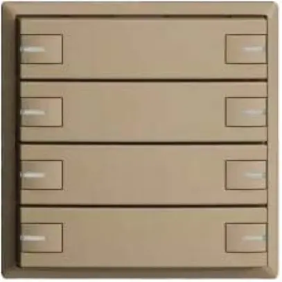 Pulsante KNX RGB EDUE, 250mW, c.LED RGB, 8×pulsante, com.1×tasto, sa 