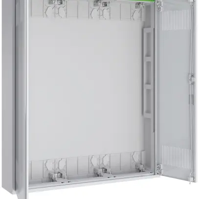 Coffret vide AP Pragma a.porte a.fentes blanc 3 champs 6 rangées 800×950×160mm 