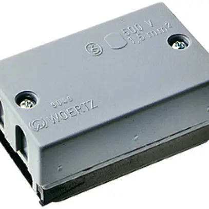 Scatola di raccordo Woertz per cavo piatto Technofil fili isolati 4×Ø8mm 