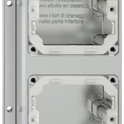 Scatola AP ELEMENT 2×1 EMP alluminio 
