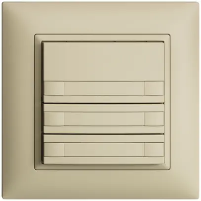 Pulsante INC KNX 6×EDIZIOdue vanille RGB senza LED con inserto carta 