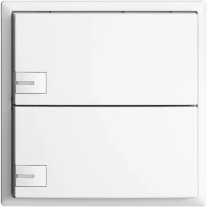 Pulsante KNX RGB EDUE, 250mW, c.LED RGB, 2×pulsante, com.1×tasto, bi 