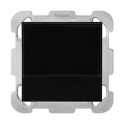 Termostato ambiente INC Hager basico B KNX nero 