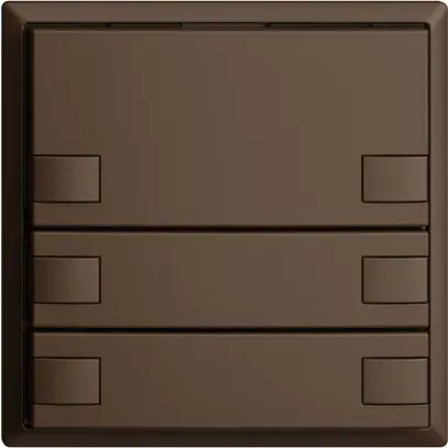 Poussoir ENC KNX 3× EDIZIOdue coffee RGB sans LED 