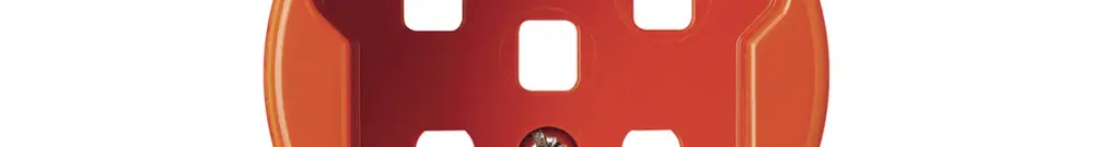 Kit frontal HA basico pour prise type 25 avec bornes enfichables orange 