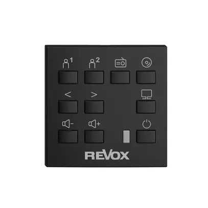 Kit de montage EDIZIOdue F pour Voxnet avec 10 boutons & fenêtre IR, noir 