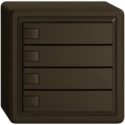 Pulsante universale AP EDIZIO.liv UNI SNAPFIX® s.LED 4× com.1T ma 