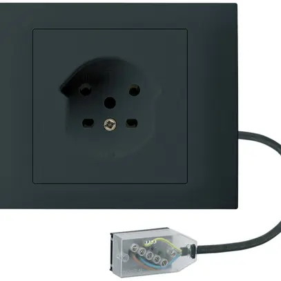 Prise INC HA kallysto type 15 a.bornes enfichables a.Prisamobile G3 TE noir 