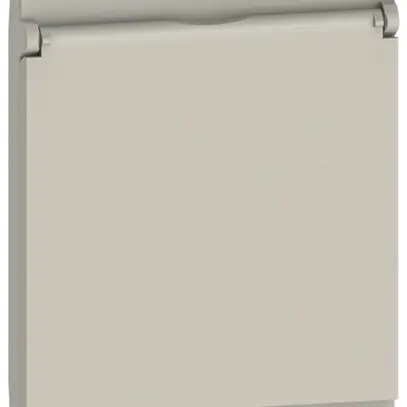 Copertura Living Now 2 moduli p.presa Schuko/FR/BE c.coperchio a cerniera sand 