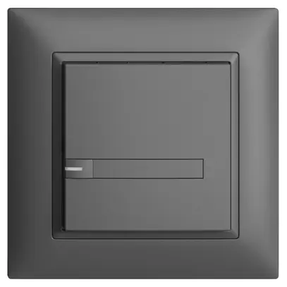 UP-KNX-Taster RGB EDUE FMI, 250mW, m.RGB-LED, m.Papier, 1×Taste, 1×Tastenb., dgu 